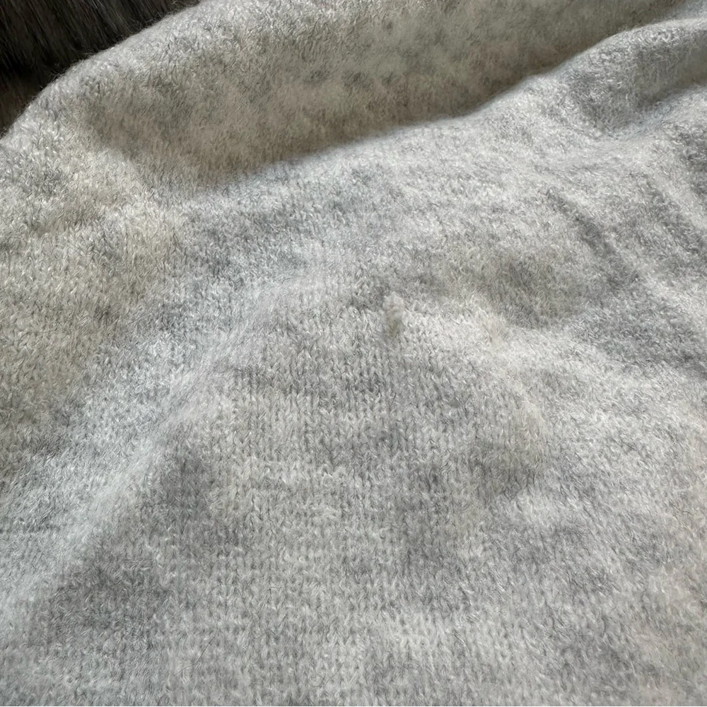 CAbi Faux Fur Wrap Shawl Gray OS